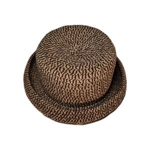 Brown Textured Bucket Hat Vintage 90s Plush